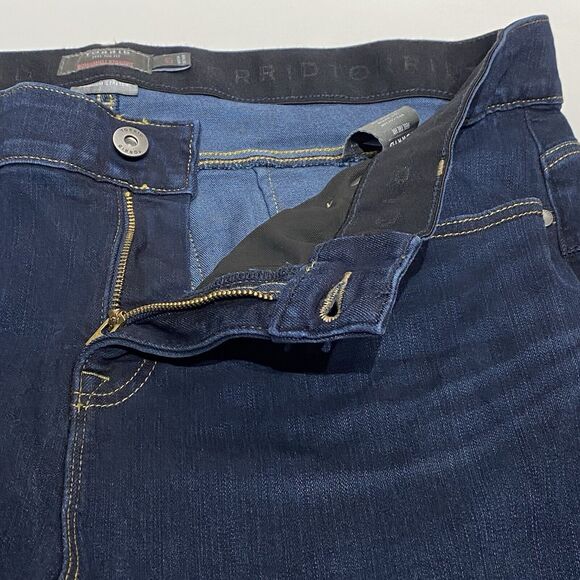 Torrid Bombshell Straight Jeans Women's 22 Tall Dark Wash Elastic Waistband EUC - Picture 3 of 8